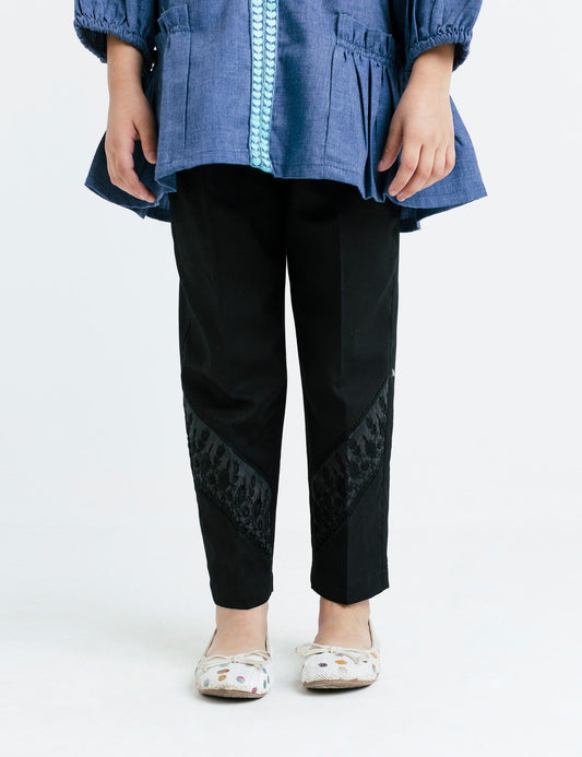 Embroidered HEM TROUSER