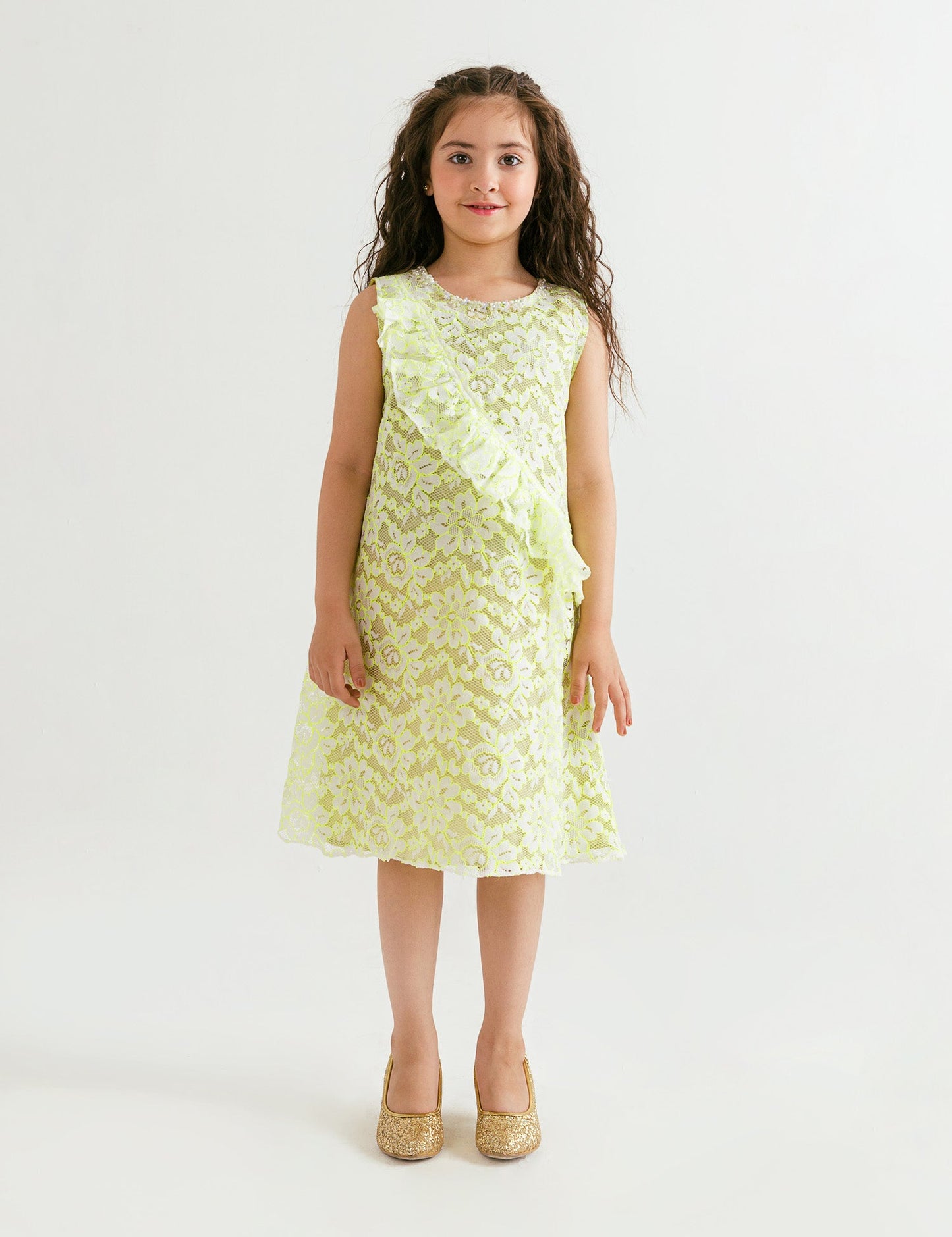 NEON FRILL DRESS