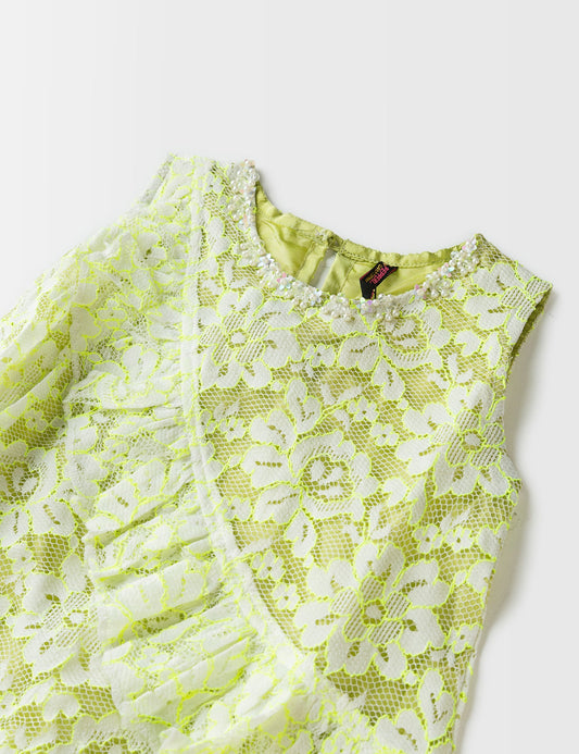 NEON FRILL DRESS