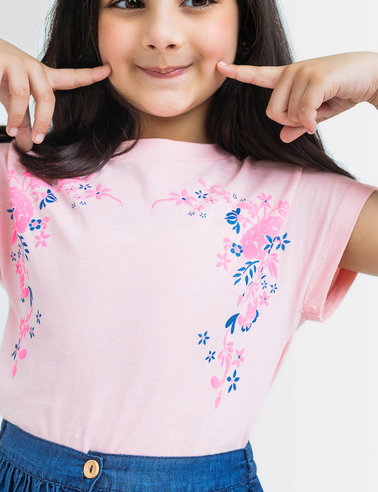 Floral Printed Tee (6295502323864)