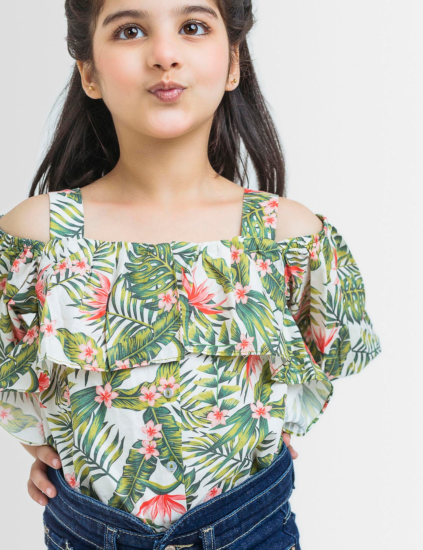 Tropical Off-Shoulder Top (6551401922712)