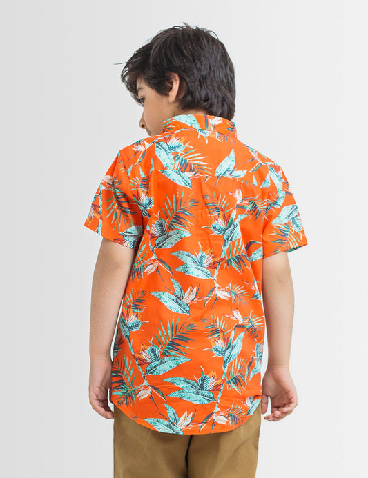Printed Button Down Shirt (6551401758872)