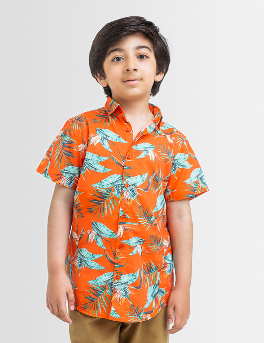 Printed Button Down Shirt (6551401758872)