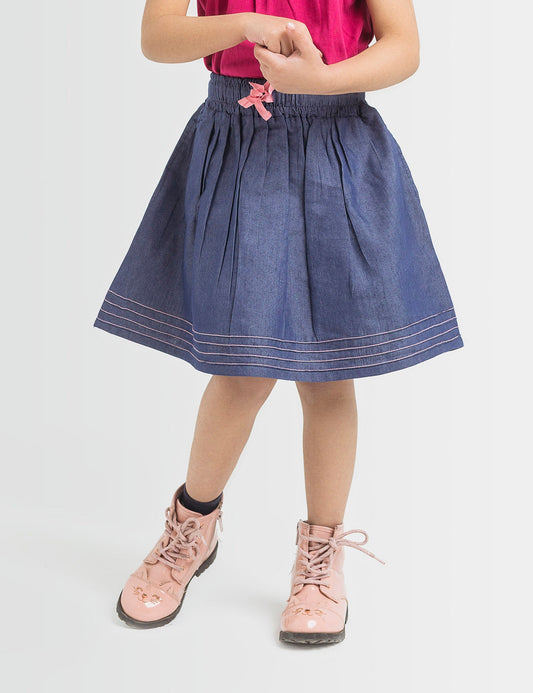 Chambray Skirt (6295502717080)
