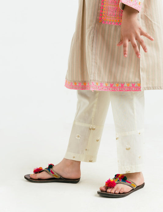 Sheesha Embroidered Hem Trouser