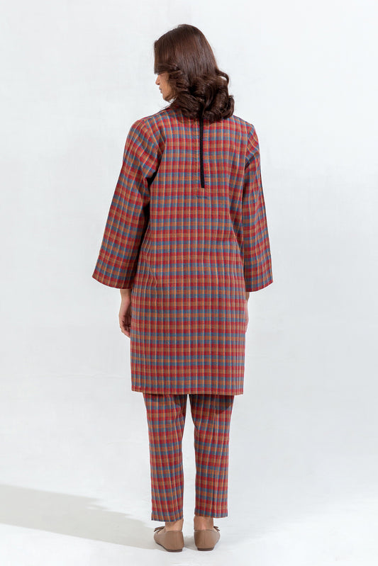 2 PIECE BASIC YARN DYED SUIT (PRET)