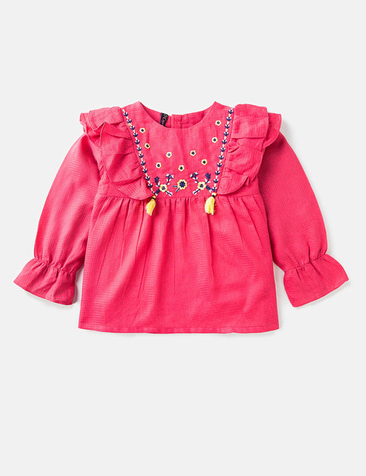 Frilly Embroidered Dress (6295501144216)