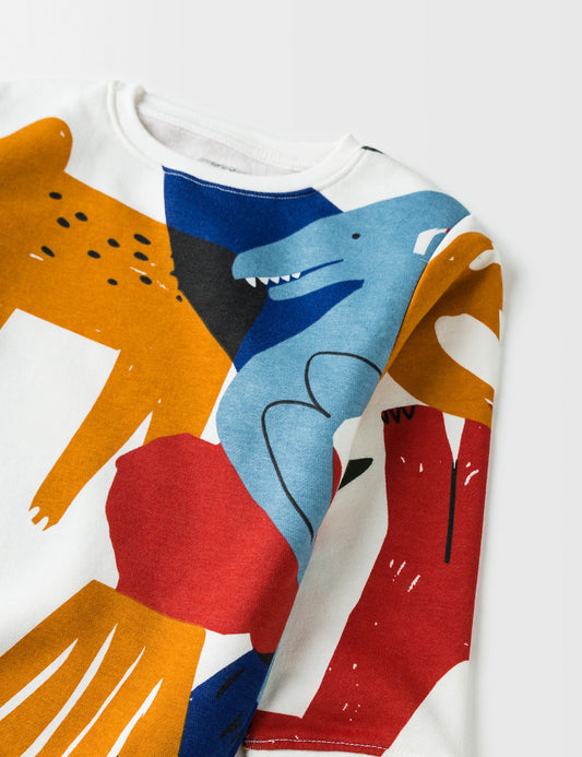 DINOSAURES GRAPHIC SWEATSHIRT