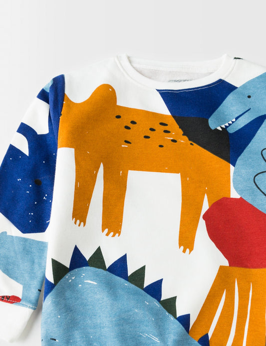 DINOSAURES GRAPHIC SWEATSHIRT