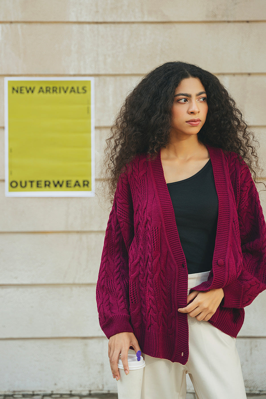 TEXTURED CARDIGAN