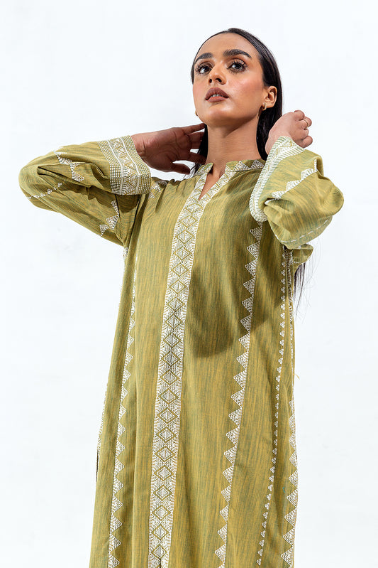 EMBROIDERED YARN DYED SHIRT (PRET)