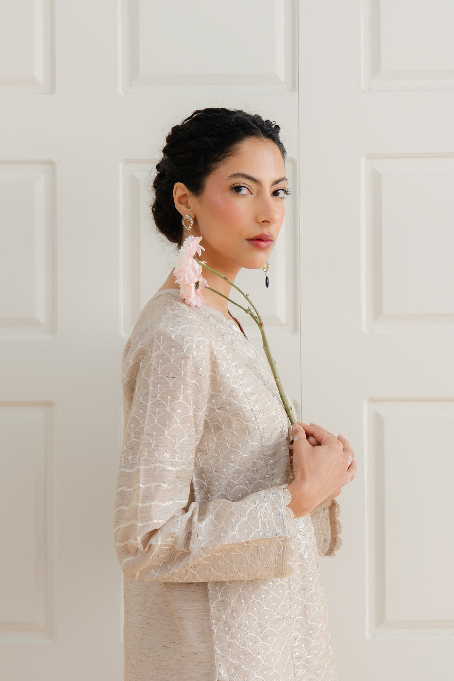 2 PIECE EMBROIDERED FANCY NEPS SUIT (LUXURY PRET)