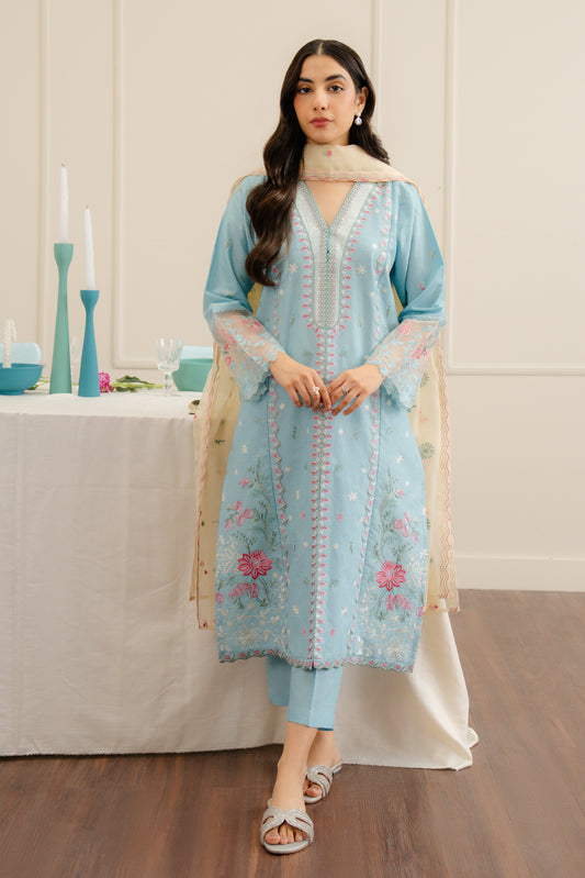 3 PIECE SELF JACQUARD SUIT (LUXURY PRET)