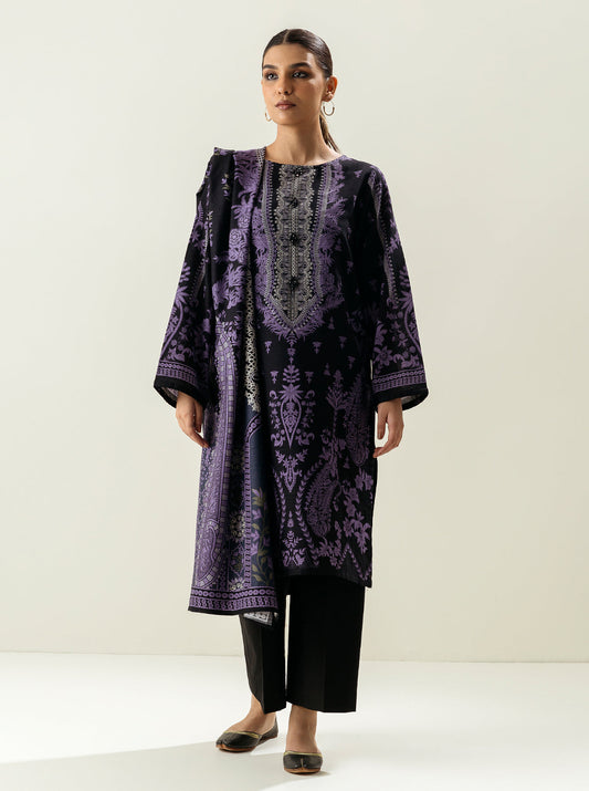 2 PIECE - PRINTED KHADDAR SUIT - OLDE WORLD MORBAGH WN_22   