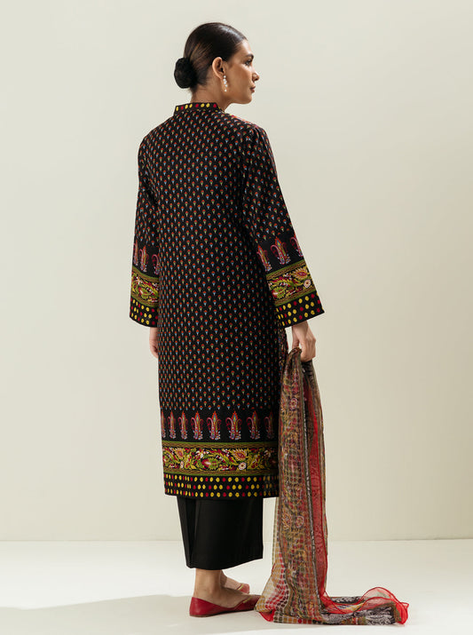 3 PIECE - PRINTED KHADDAR SUIT - DAHLIA MORBAGH WN_22   