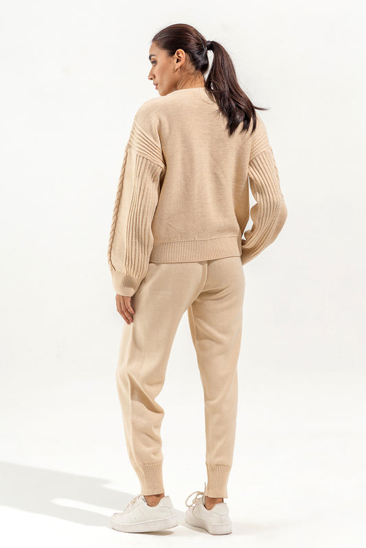 KNITTED CREW NECK JUMPER
