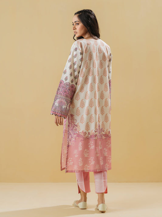 2 PIECE - PRINTED LAWN SUIT - IVORY PEARL MORBAGH SU_22   