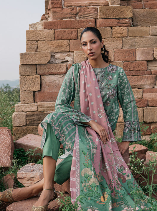 3 PIECE - PRINTED KHADDAR SUIT - SERENE PROMISE MORBAGH WN_22   