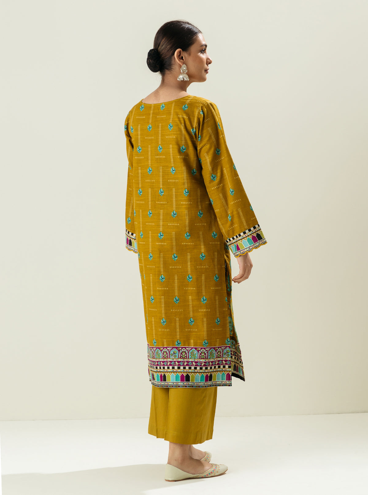 2 PIECE - PRINTED KHADDAR SUIT - ORCHID DREAM MORBAGH WN_22   