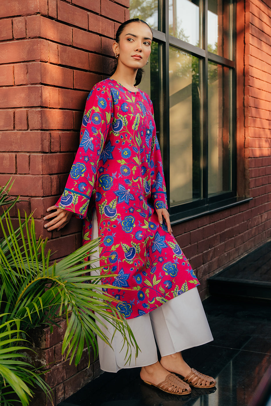 PRINTED KHADDAR SHIRT (PRET)