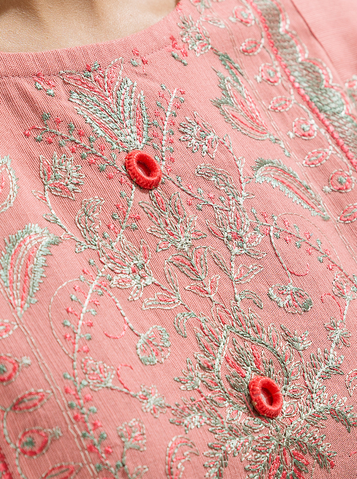 3 PIECE - EMBROIDERED  KHADDAR SUIT - PINK SHADOW MORBAGH WN_22   