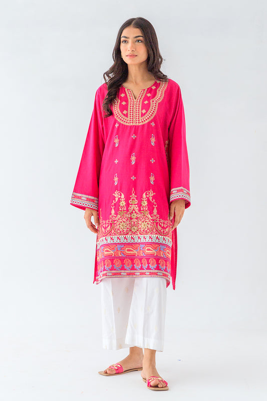 EMBROIDERED COTTON SHIRT (LUXURY PRET)