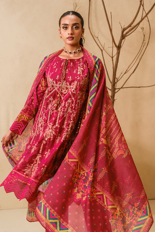 3 PIECE EMBROIDERED LAWN SUIT-PERSIAN HAZE (UNSTITCHED)