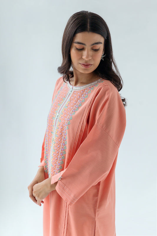 EMBROIDERED MIX SHIRT (PRET)