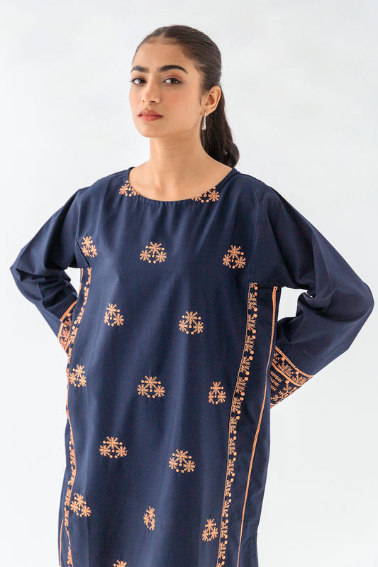 EMBROIDERED KHADDAR SHIRT (PRET)