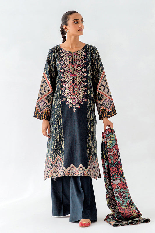 2 PIECE EMBROIDERED KHADDAR SUIT-KILIM CRAFTS (UNSTITCHED)