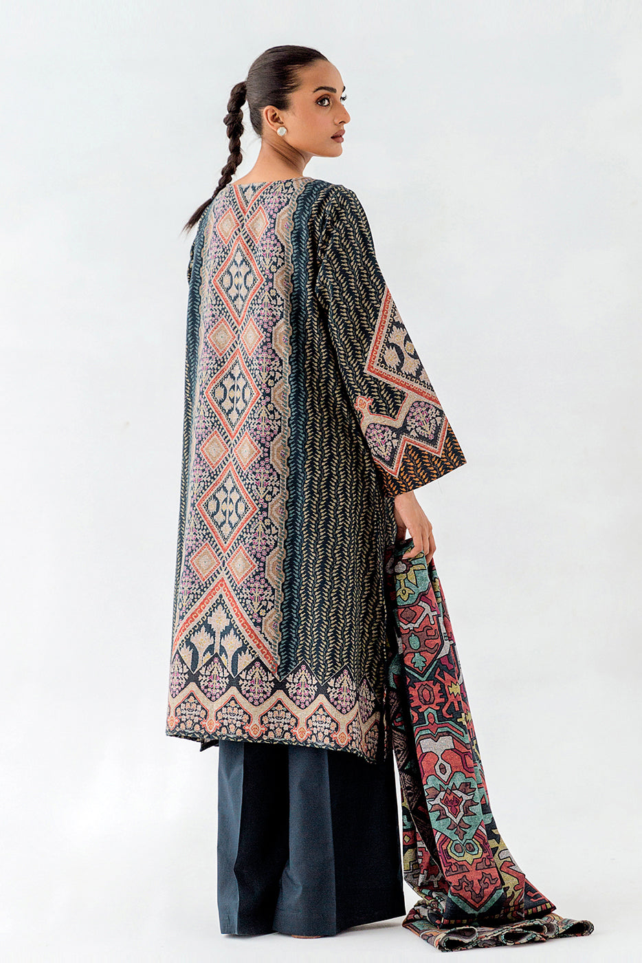 2 PIECE EMBROIDERED KHADDAR SUIT-KILIM CRAFTS (UNSTITCHED)