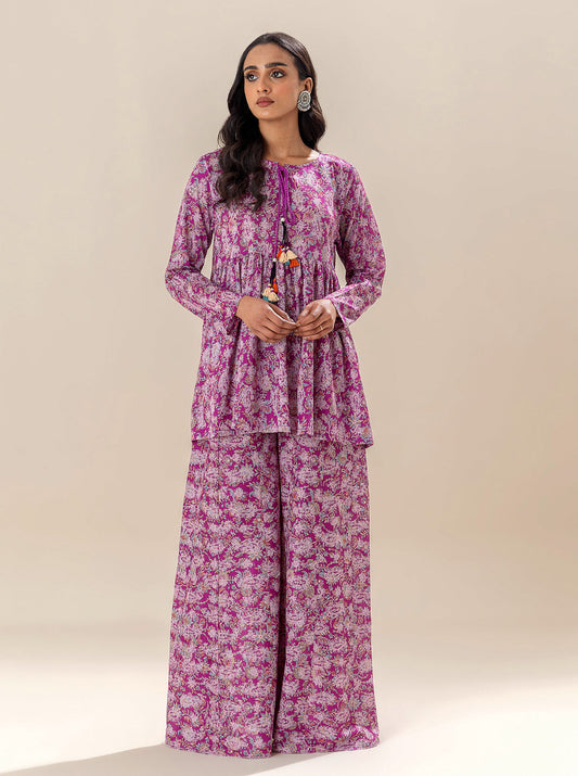 2 PIECE PRINTED LAWN SUIT-MAUVE MAGIC BT-MORBAGH SU_24   