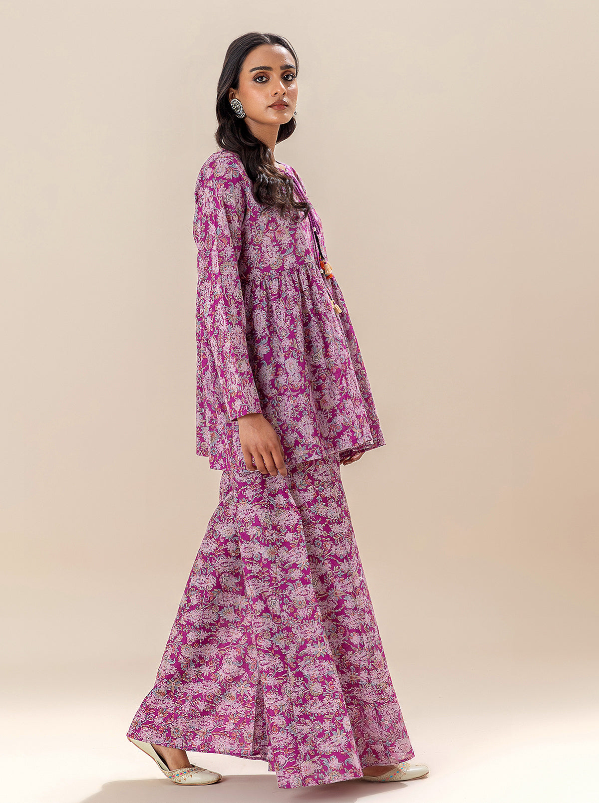 2 PIECE PRINTED LAWN SUIT-MAUVE MAGIC BT-MORBAGH SU_24   