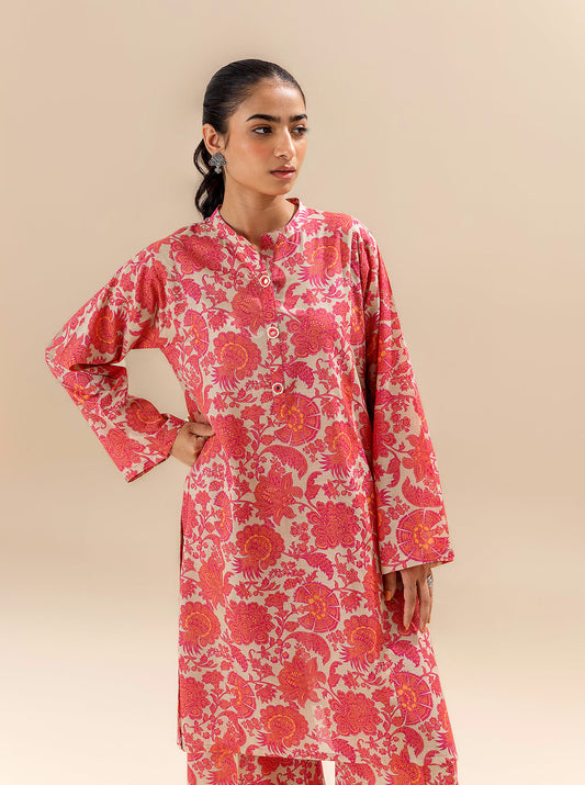 2 PIECE PRINTED LAWN -BLUSH GARDEN BT-MORBAGH SU_24   