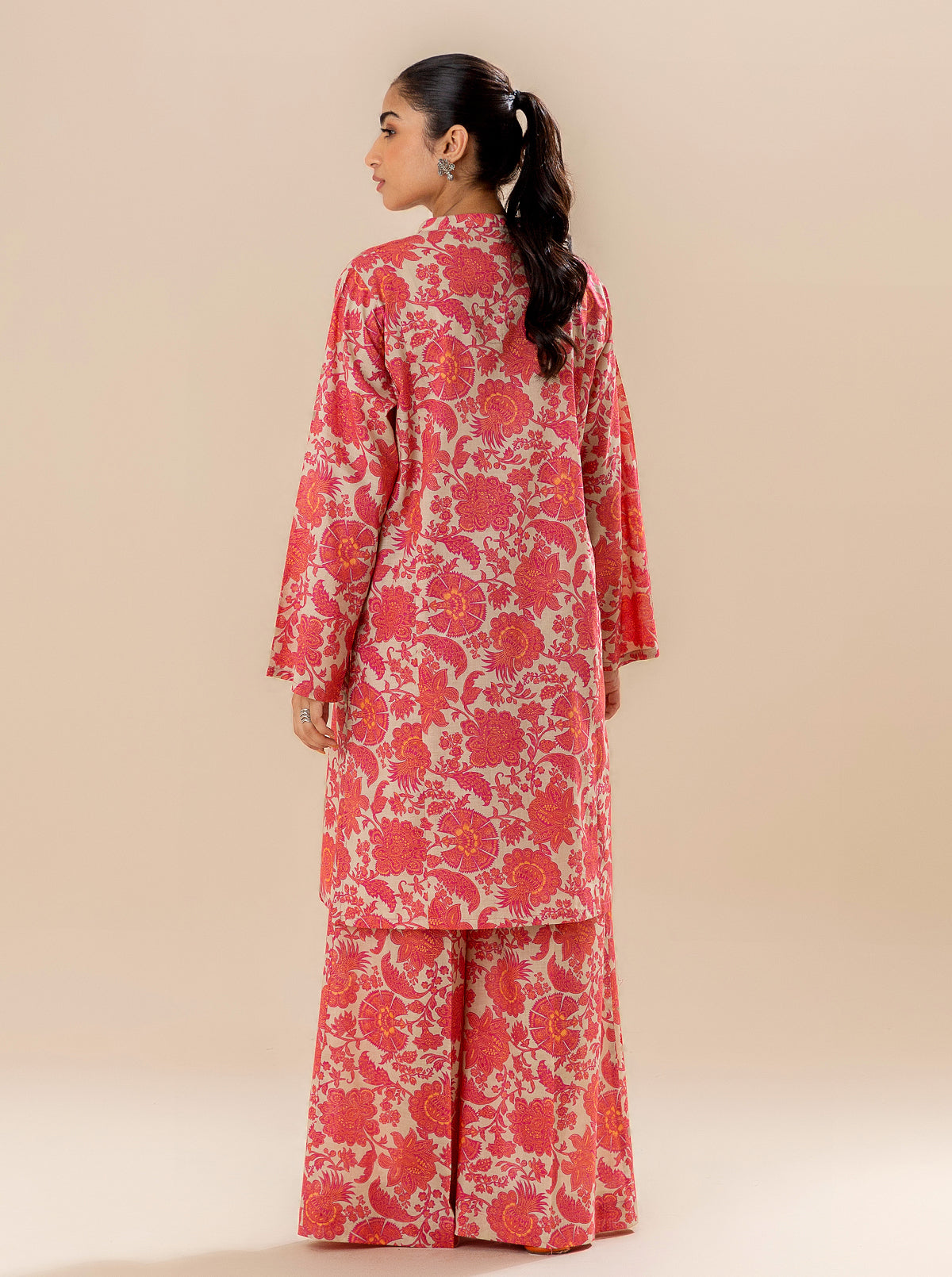 2 PIECE PRINTED LAWN -BLUSH GARDEN BT-MORBAGH SU_24   