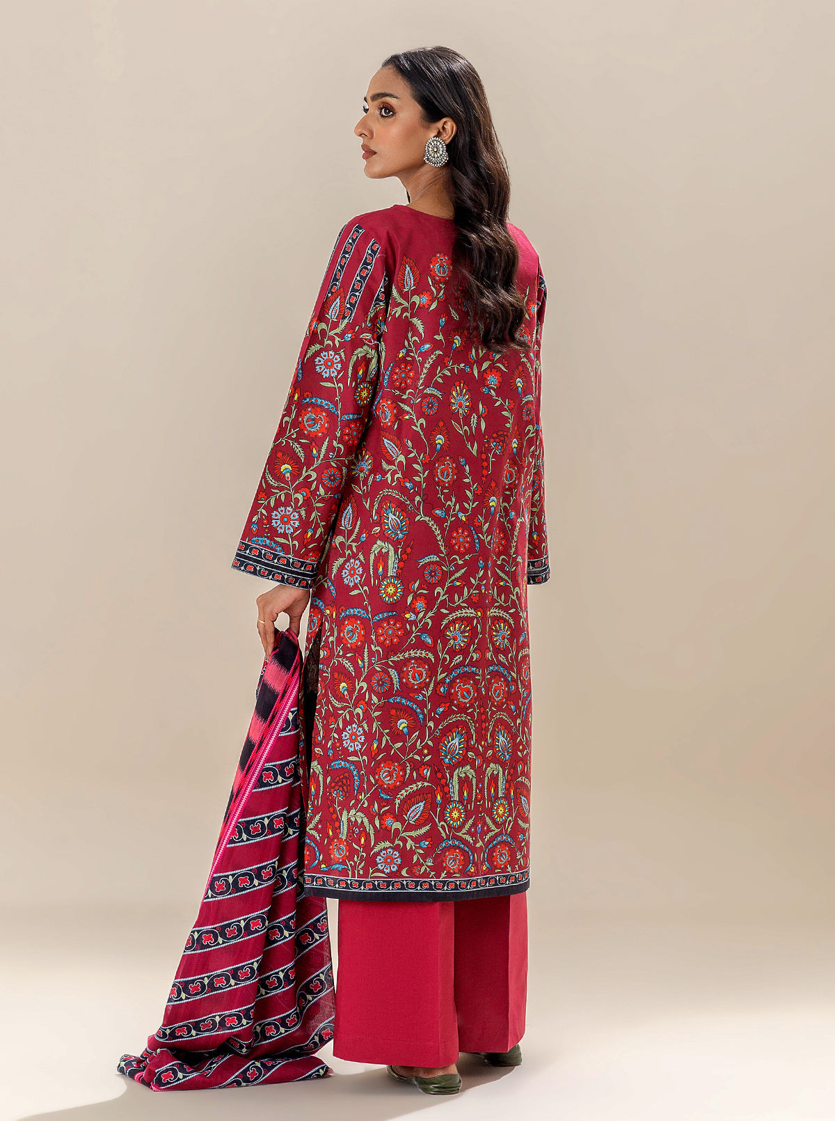 2 PIECE PRINTED LAWN SUIT-DAHLIA DRAGON BT-MORBAGH SU_24   