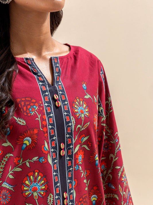 2 PIECE PRINTED LAWN SUIT-DAHLIA DRAGON BT-MORBAGH SU_24   