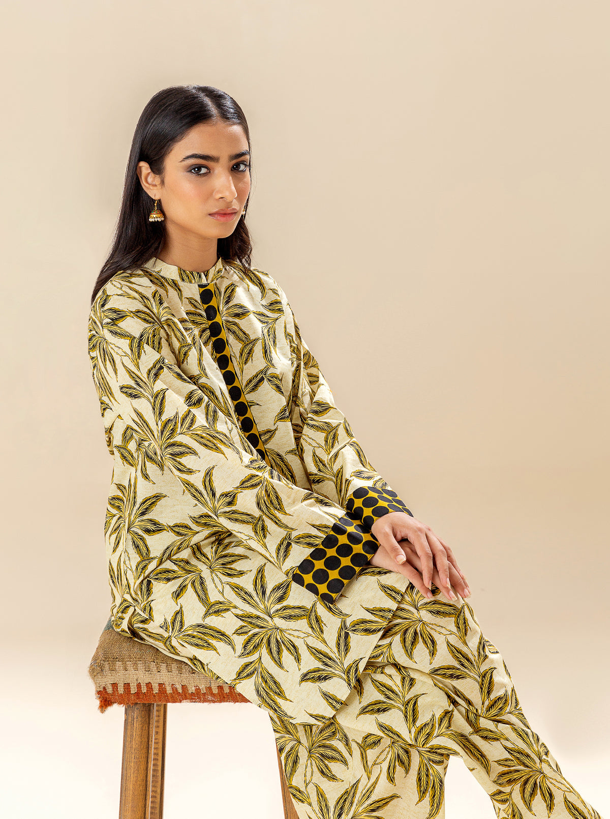 2 PIECE PRINTED LAWN SUIT - ROUGH FOLIAGE BT-MORBAGH SU_24   