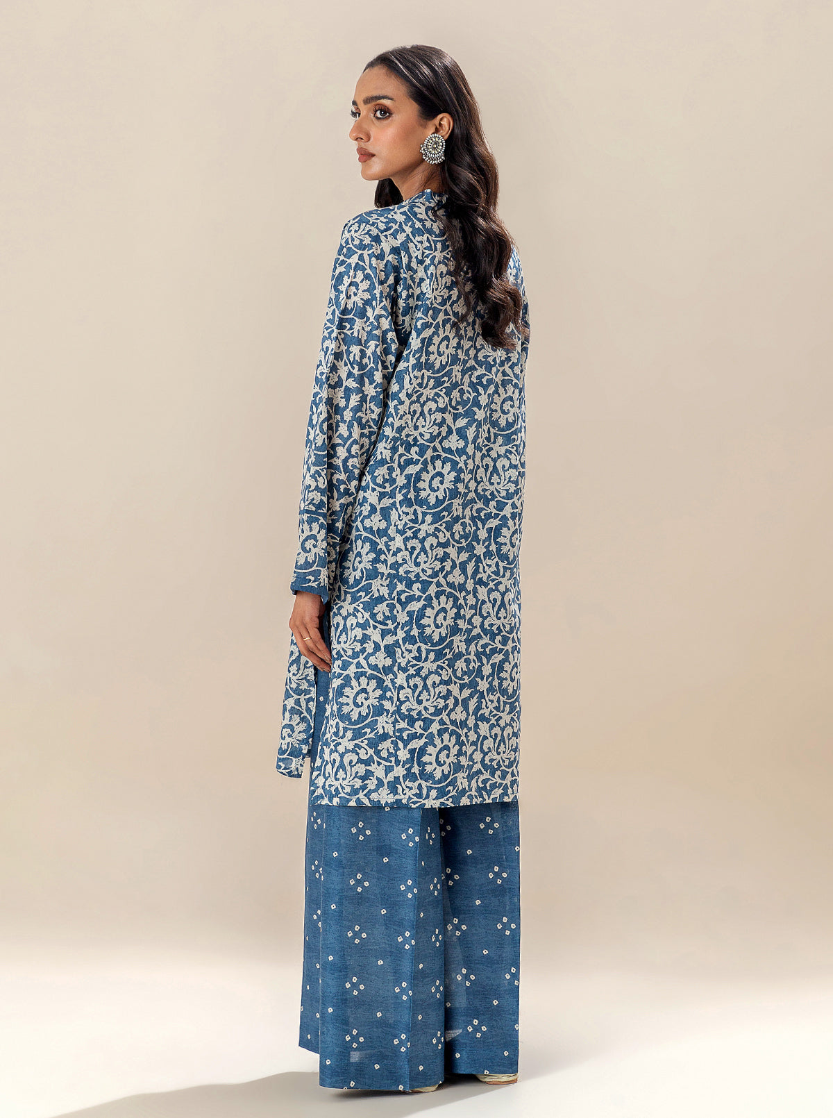 2 PIECE PRINTED LAWN SUIT-INDIGO DREAMS BT-MORBAGH SU_24   
