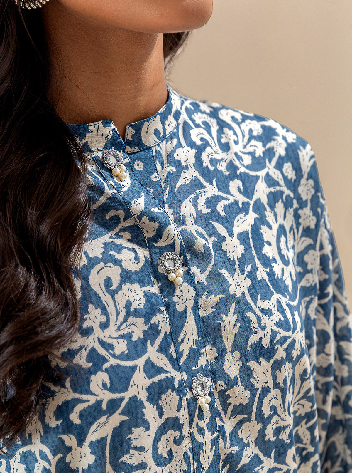 2 PIECE PRINTED LAWN SUIT-INDIGO DREAMS BT-MORBAGH SU_24   