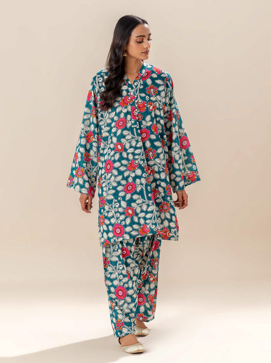 2 PIECE PRINTED LAWN SUIT-FROSTY SPRING BT-MORBAGH SU_24   