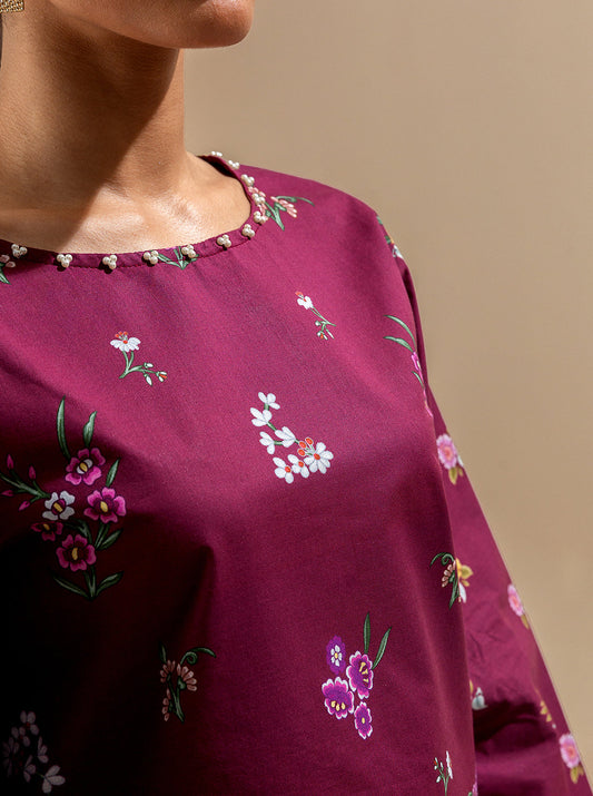 3 PIECE PRINTED LAWN SUIT-BLOOD MOON BT-MORBAGH SU_24   