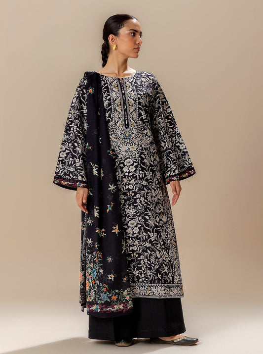 3 PIECE PRINTED LAWN SUIT-MYSTERY NIGHT BT-MORBAGH SU_24   