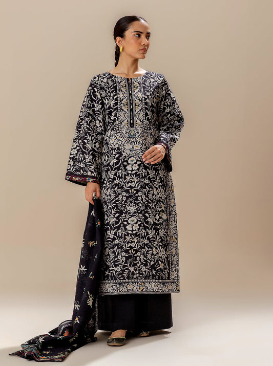 3 PIECE PRINTED LAWN SUIT-MYSTERY NIGHT BT-MORBAGH SU_24   