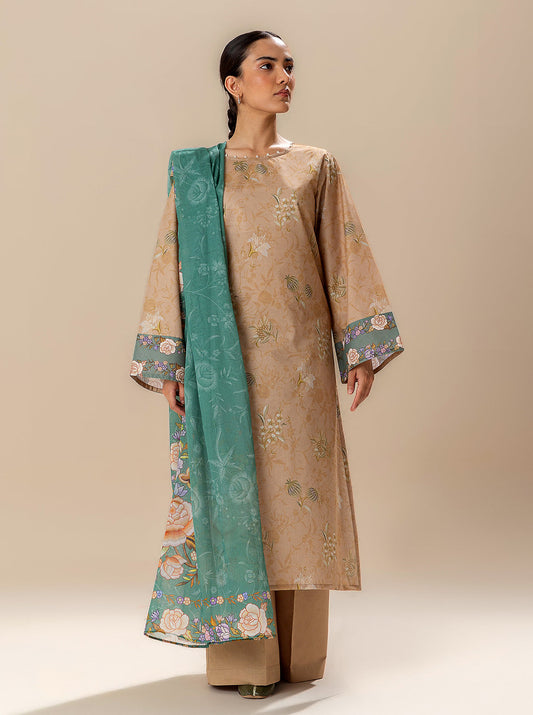 3 PIECE PRINTED LAWN SUIT-GLOWY SUN BT-MORBAGH SU_24   
