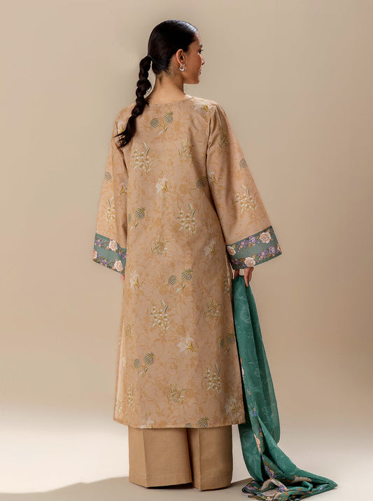 3 PIECE PRINTED LAWN SUIT-GLOWY SUN BT-MORBAGH SU_24   