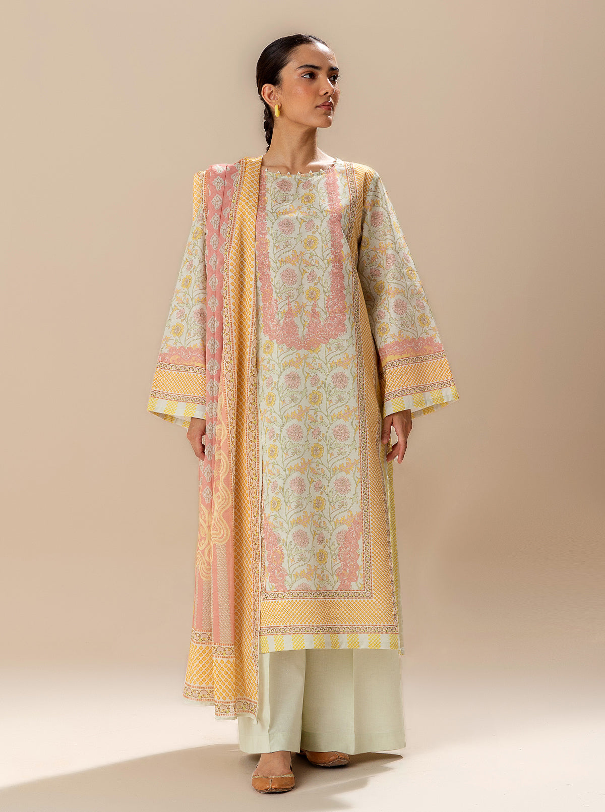 3 PIECE PRINTED LAWN SUIT-SPRING SKIES BT-MORBAGH SU_24   