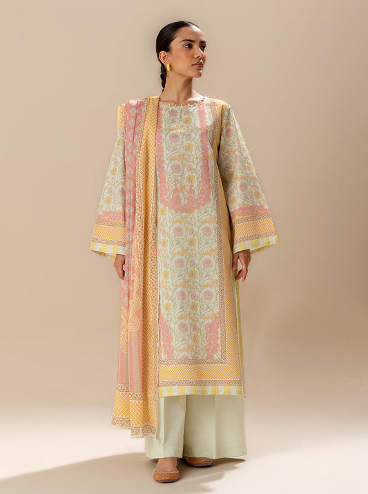 3 PIECE PRINTED LAWN SUIT-SPRING SKIES BT-MORBAGH SU_24   