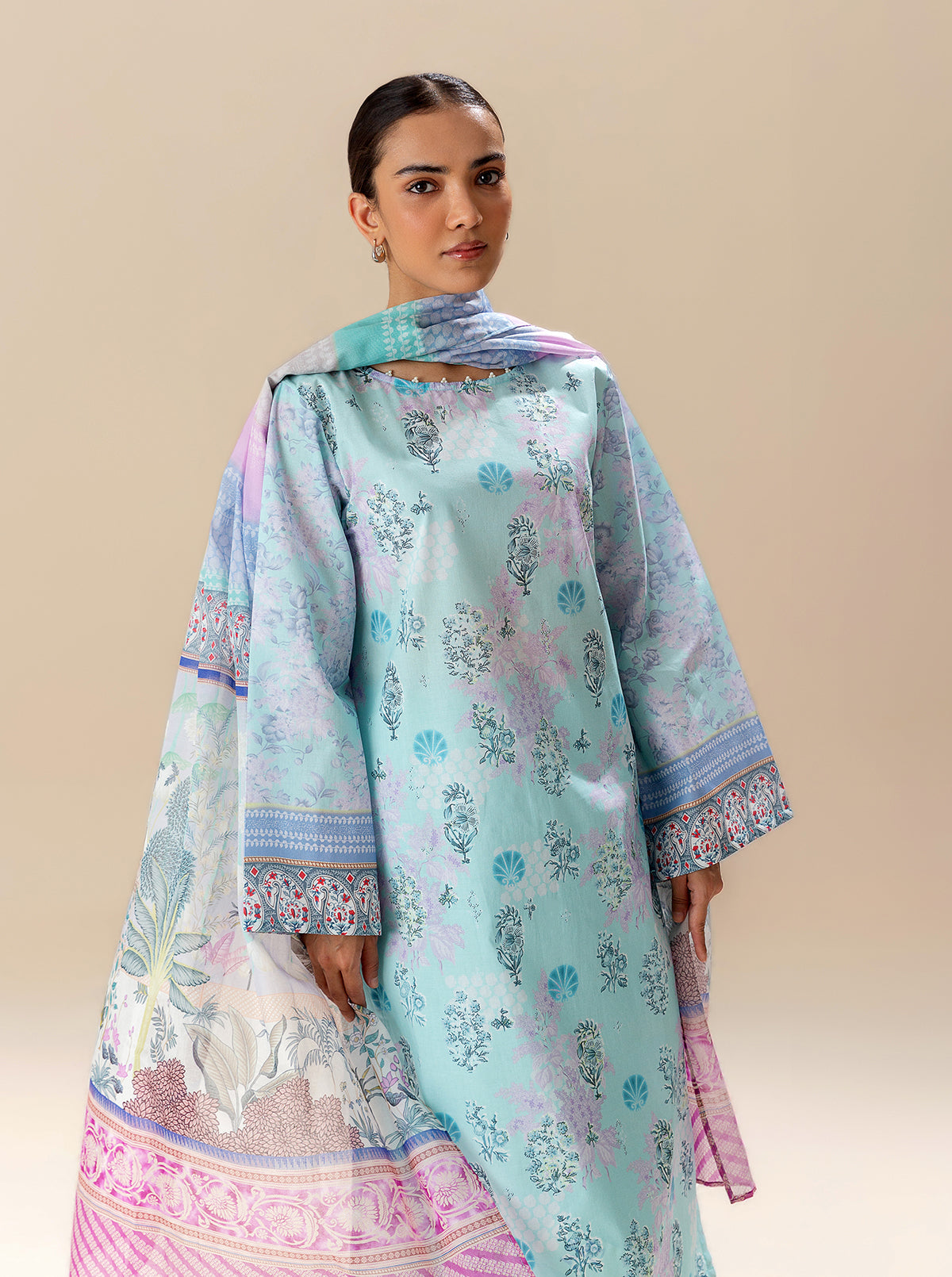 3 PIECE PRINTED LAWN SUIT-BLUEFALLS BAY BT-MORBAGH SU_24   