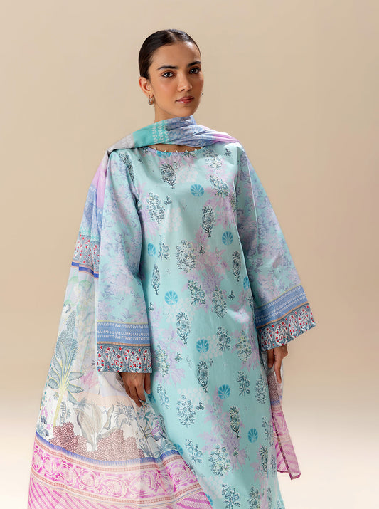 3 PIECE PRINTED LAWN SUIT-BLUEFALLS BAY BT-MORBAGH SU_24   